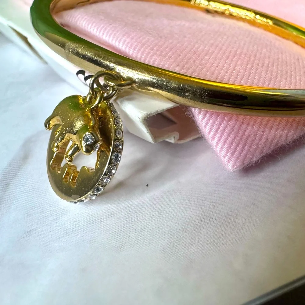 Kate Spade Rare Mama Bear Bangle Bracelet + dust bag EUC retails $125
